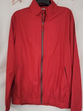 Cutter & Buck Men's Red Full-Zip Windbreaker